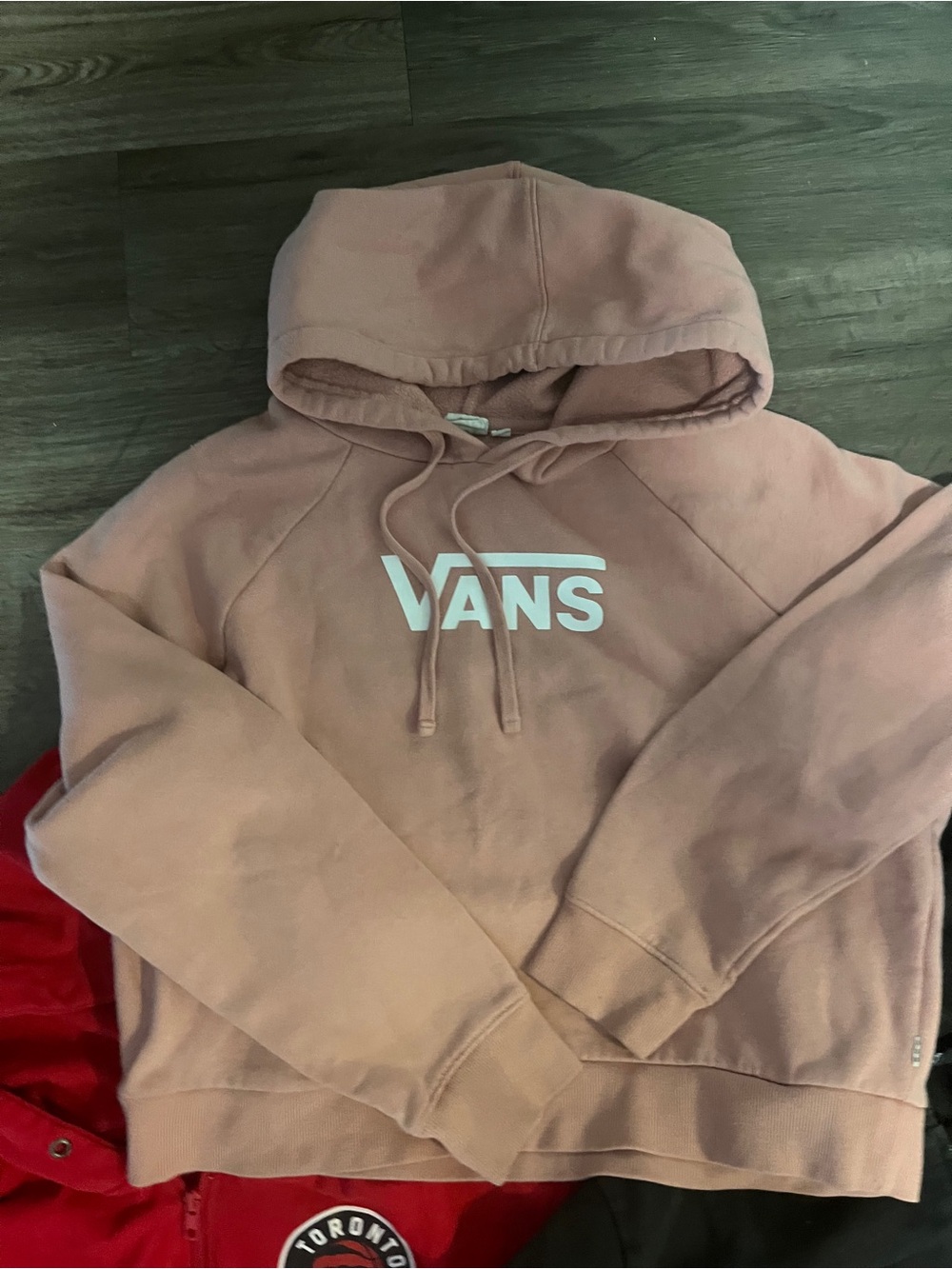 Cropped Hoodies 3 vans H and Ms and Toronto Raptors 2 small and Vans is M - Picture 3 of 4